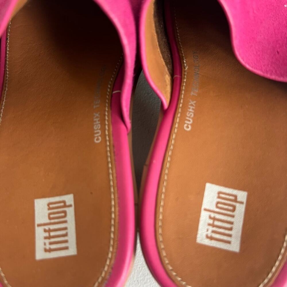 Fitflop Hot Pink Suede Mules Size 5 - Picture 6 of 13